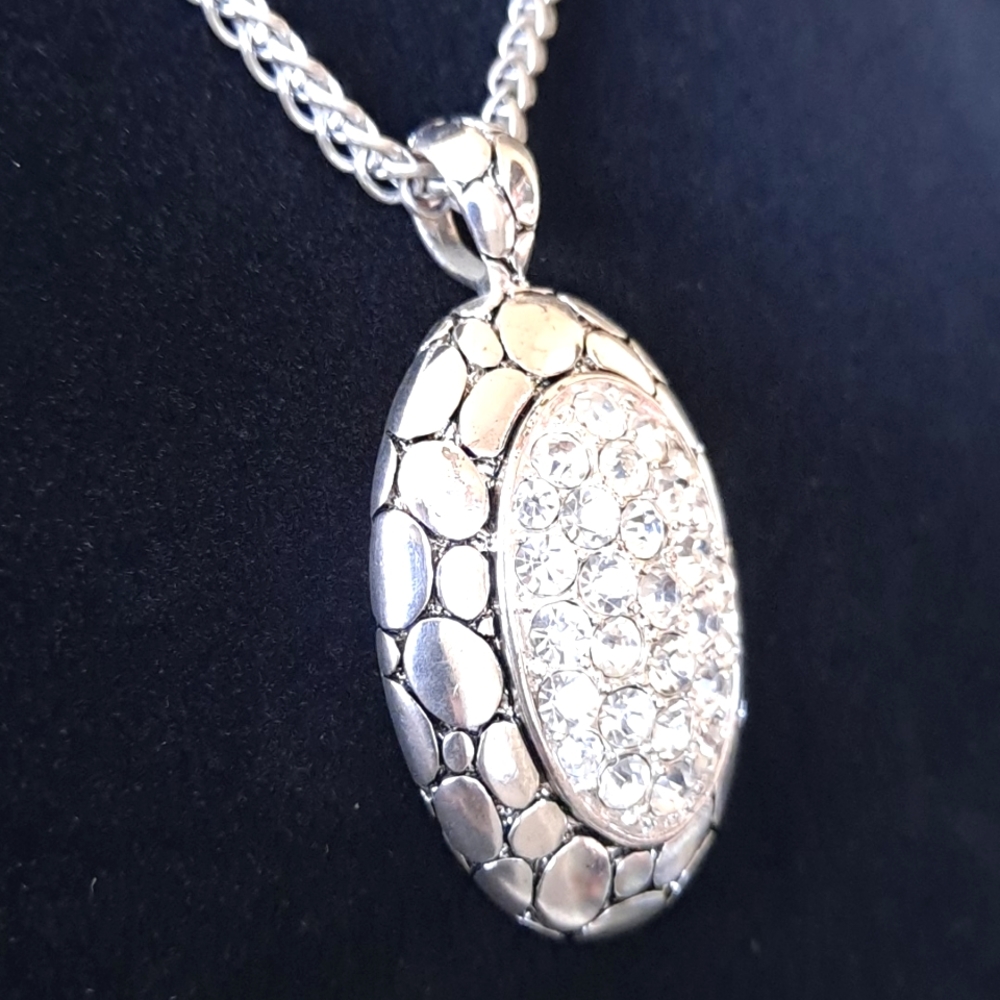 Silver Crystal Necklace